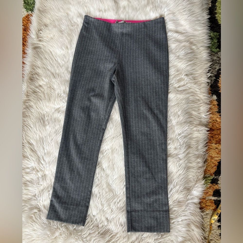 Gretchen Scott Gray Pinstripe Pants